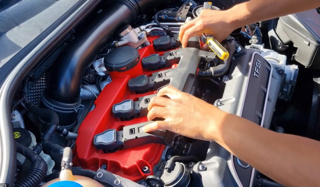 removing loom from coil packs
