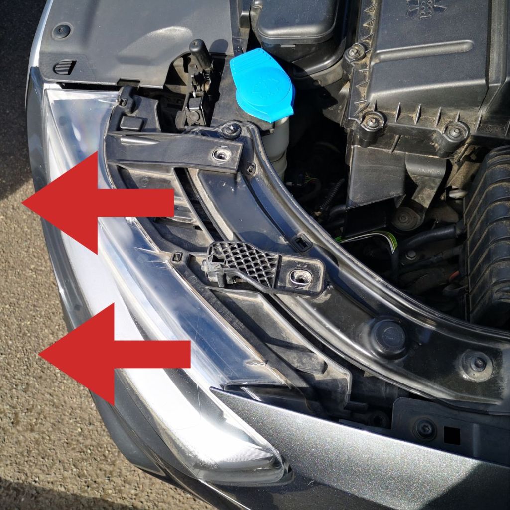 audi q3 headlight removal