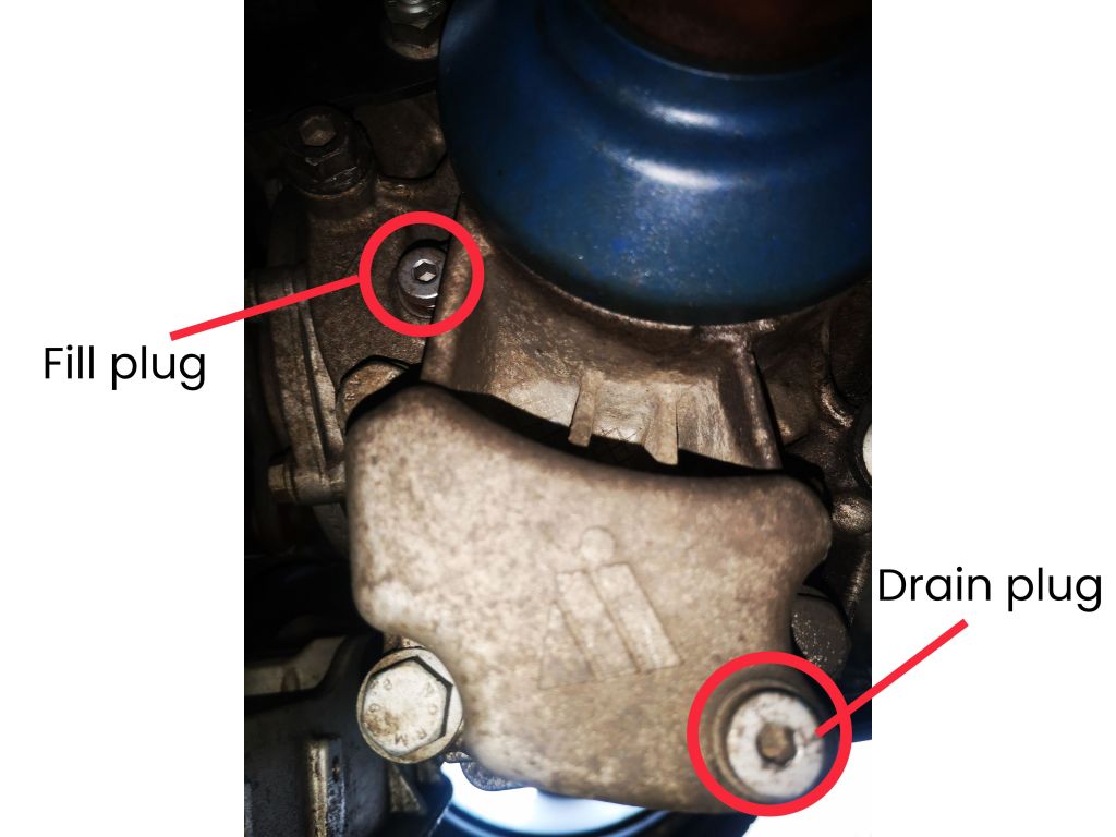 Audi Q3 transfer case labelled