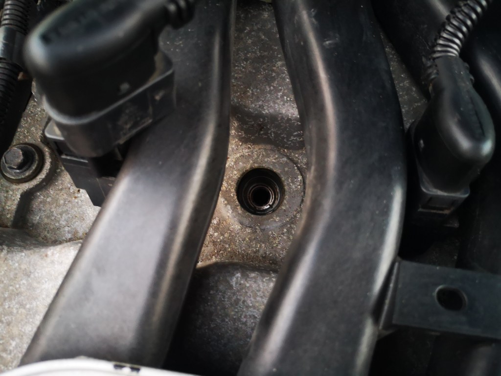 ignition coil removed