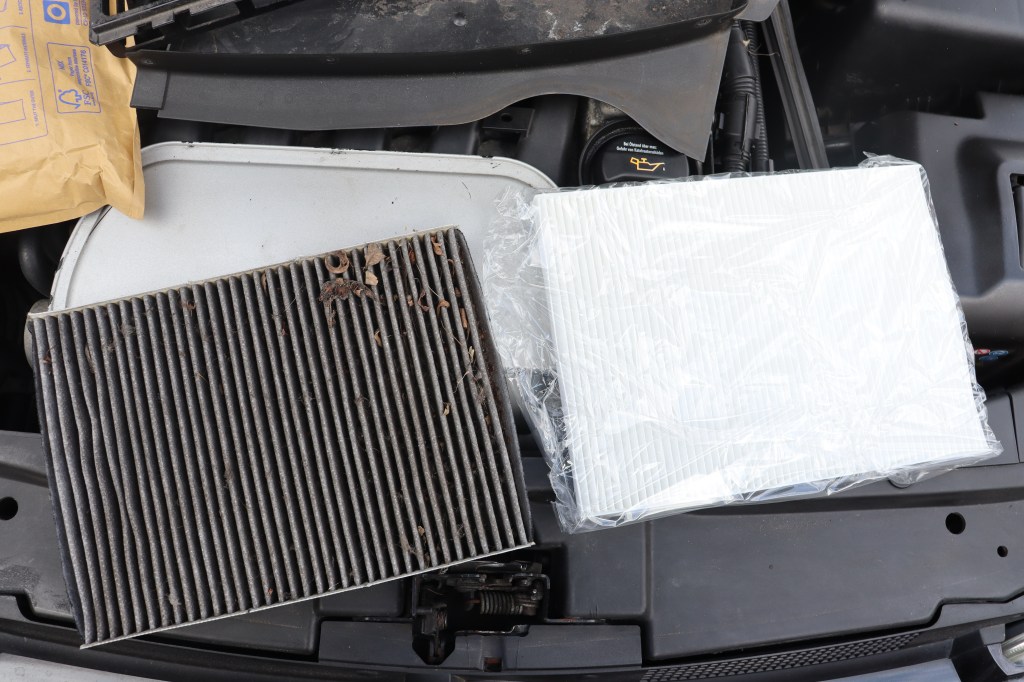 old and new mk4 golf cabin filters