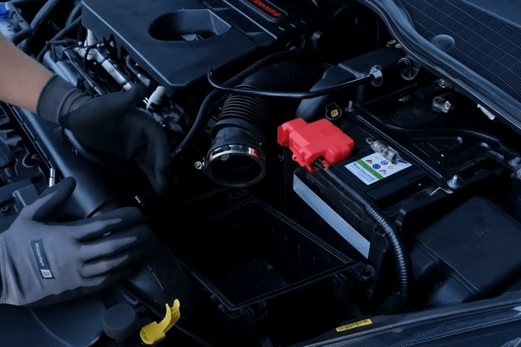 fiesta st mk8 air filter panel removed